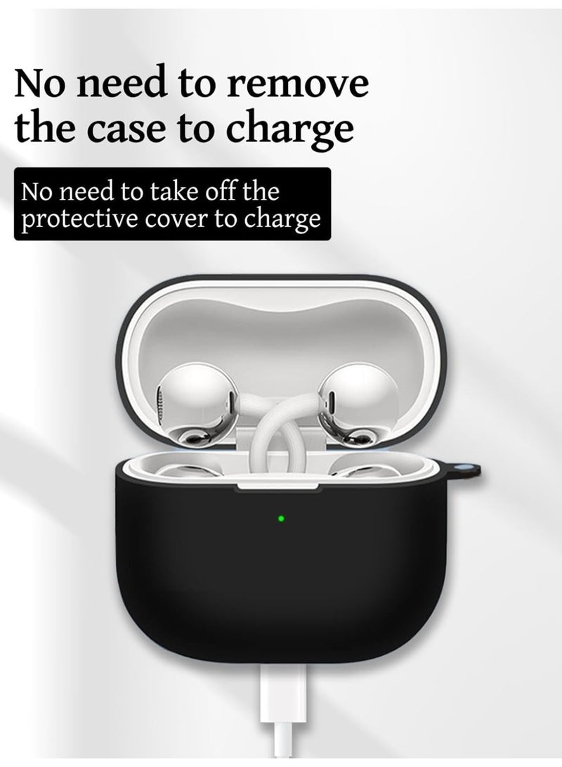 أكاليكس جراب سيليكون لهاتف هواوي فري كليب 2، مقاوم للصدمات، مقاوم للسقوط، مقاوم للغبار، مزود بإضاءة LED مرئية، غطاء واقٍ | أسود - Image 5